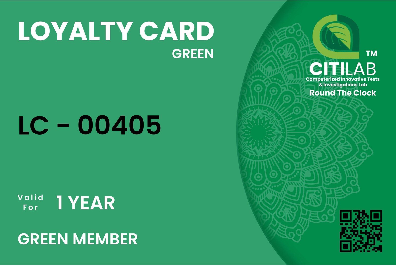 CITILAB LOYALTY CARD CITI LAB Computerized Innovative Tests CITILAB LOYALTY CARD CITI LAB Computerized Innovative Tests